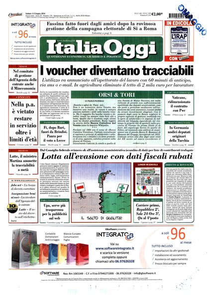 Italia oggi : quotidiano di economia finanza e politica